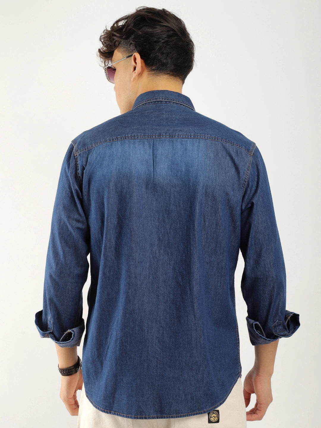 Grafton Grove Blue Denim Full Sleeve Shirt