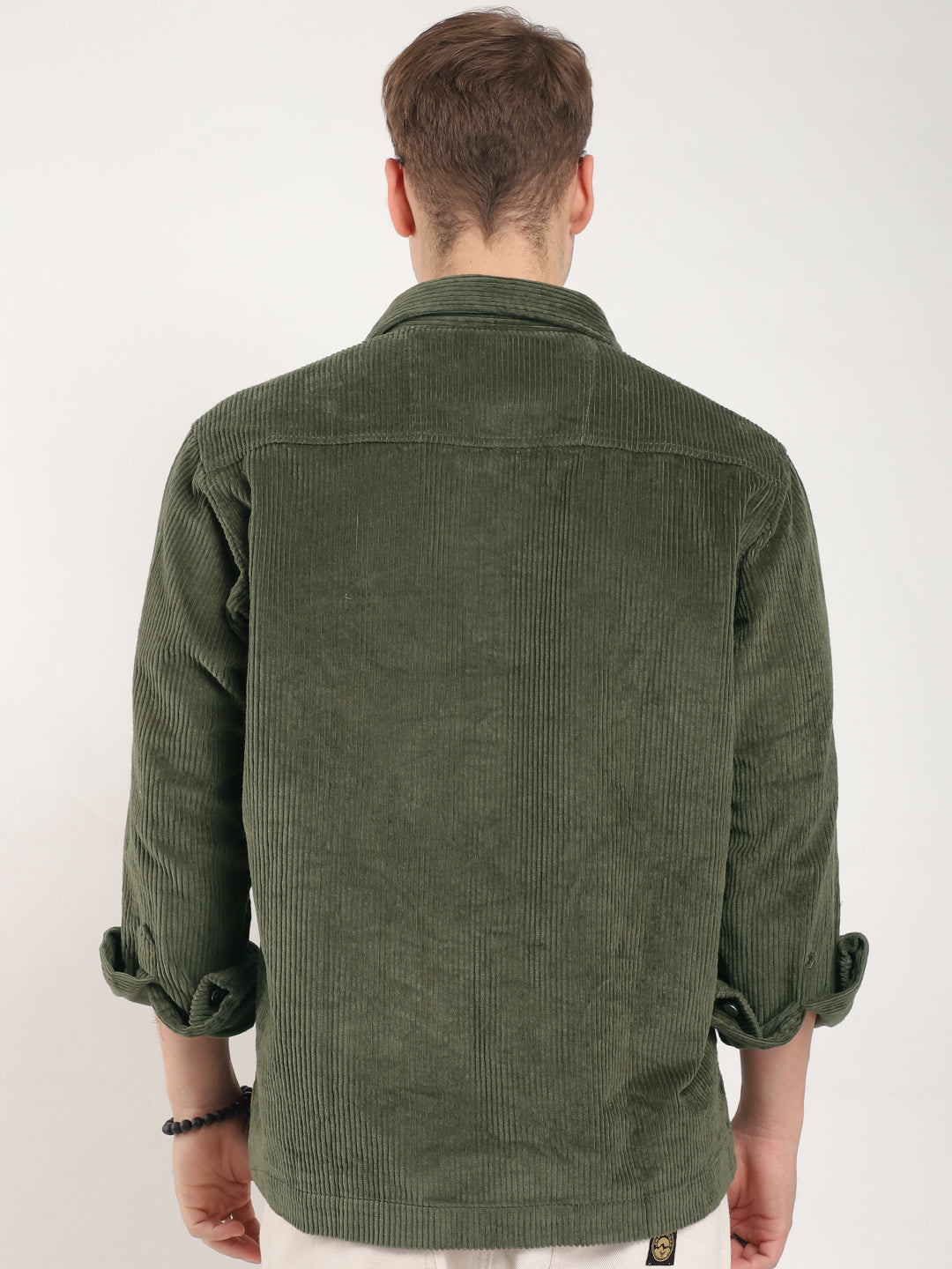 Prime Fit Corduroy Olive Shacket