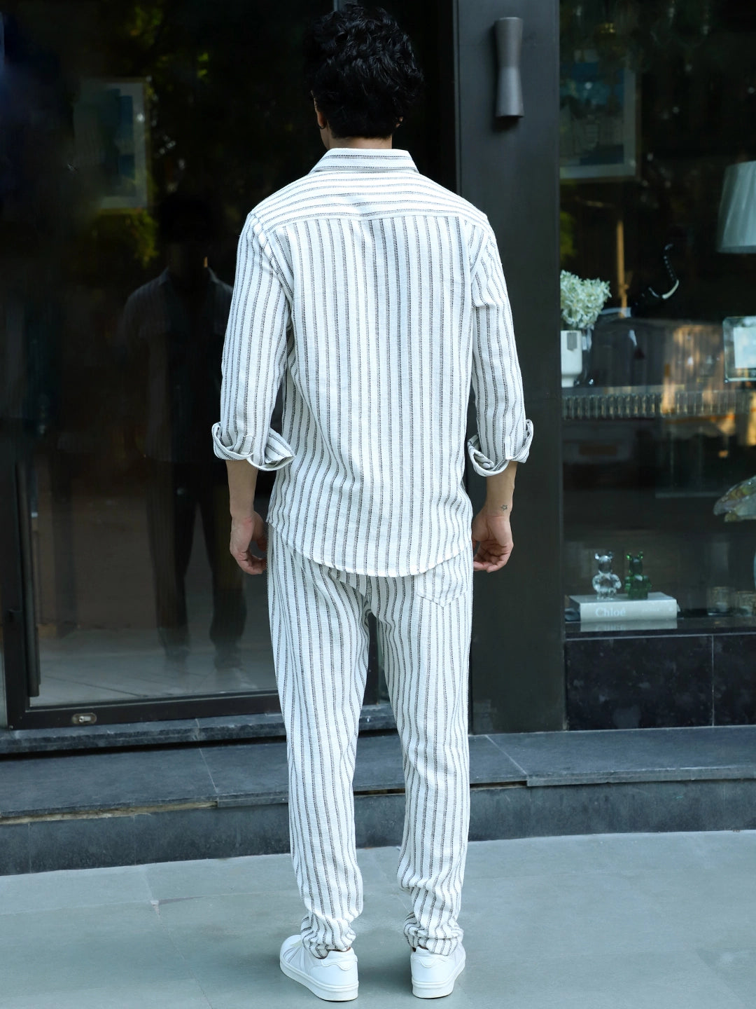 Rolls Rhythm White Stripe Co Ord Set