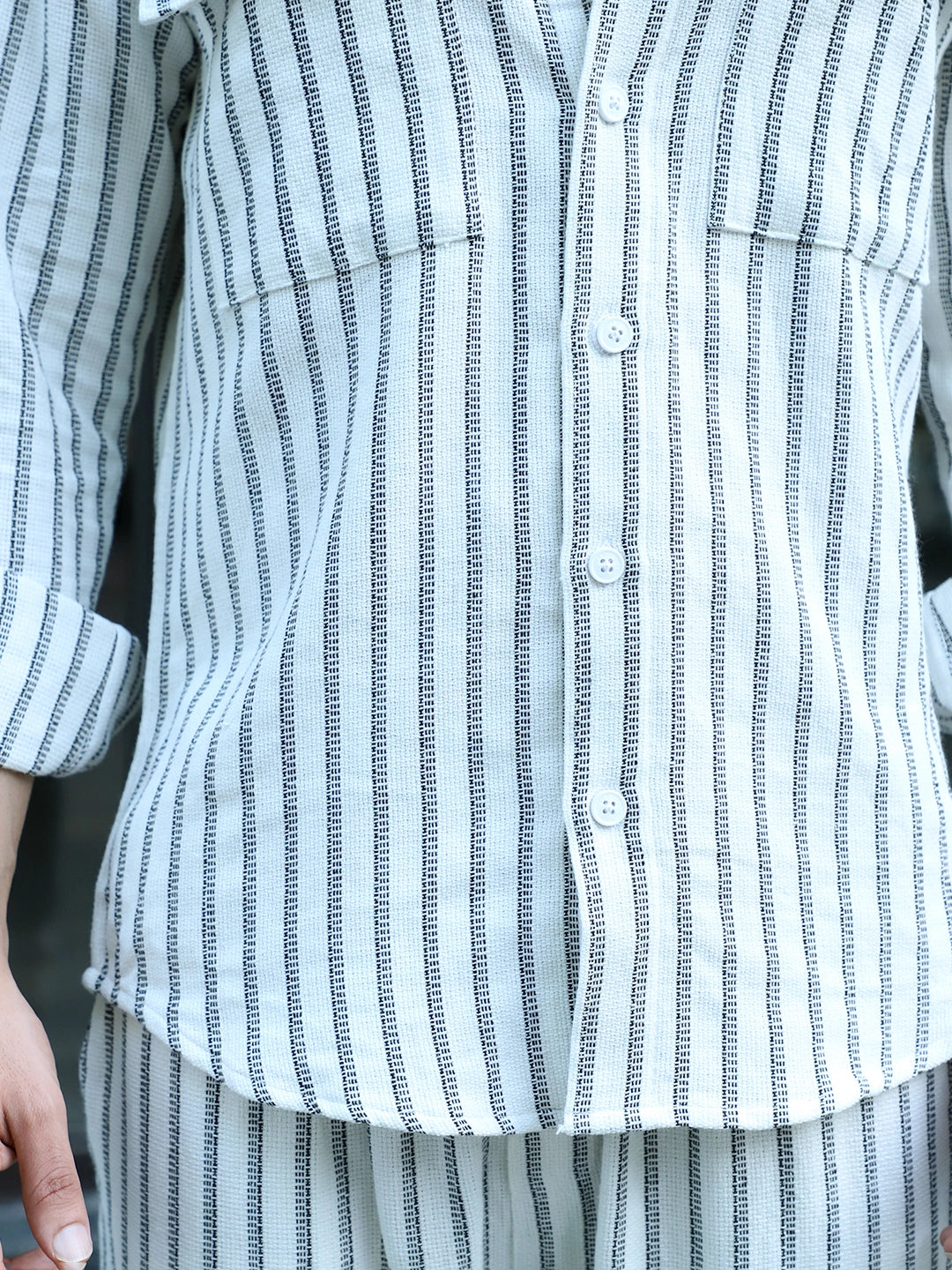 Rolls Rhythm White Stripe Co Ord Set