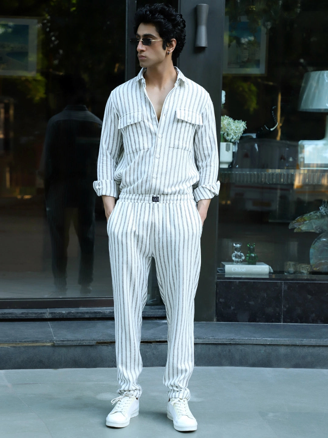 Rolls Rhythm White Stripe Co Ord Set