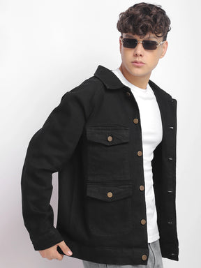 Prime Sculpt Black 4 Pocket Denim Jacket