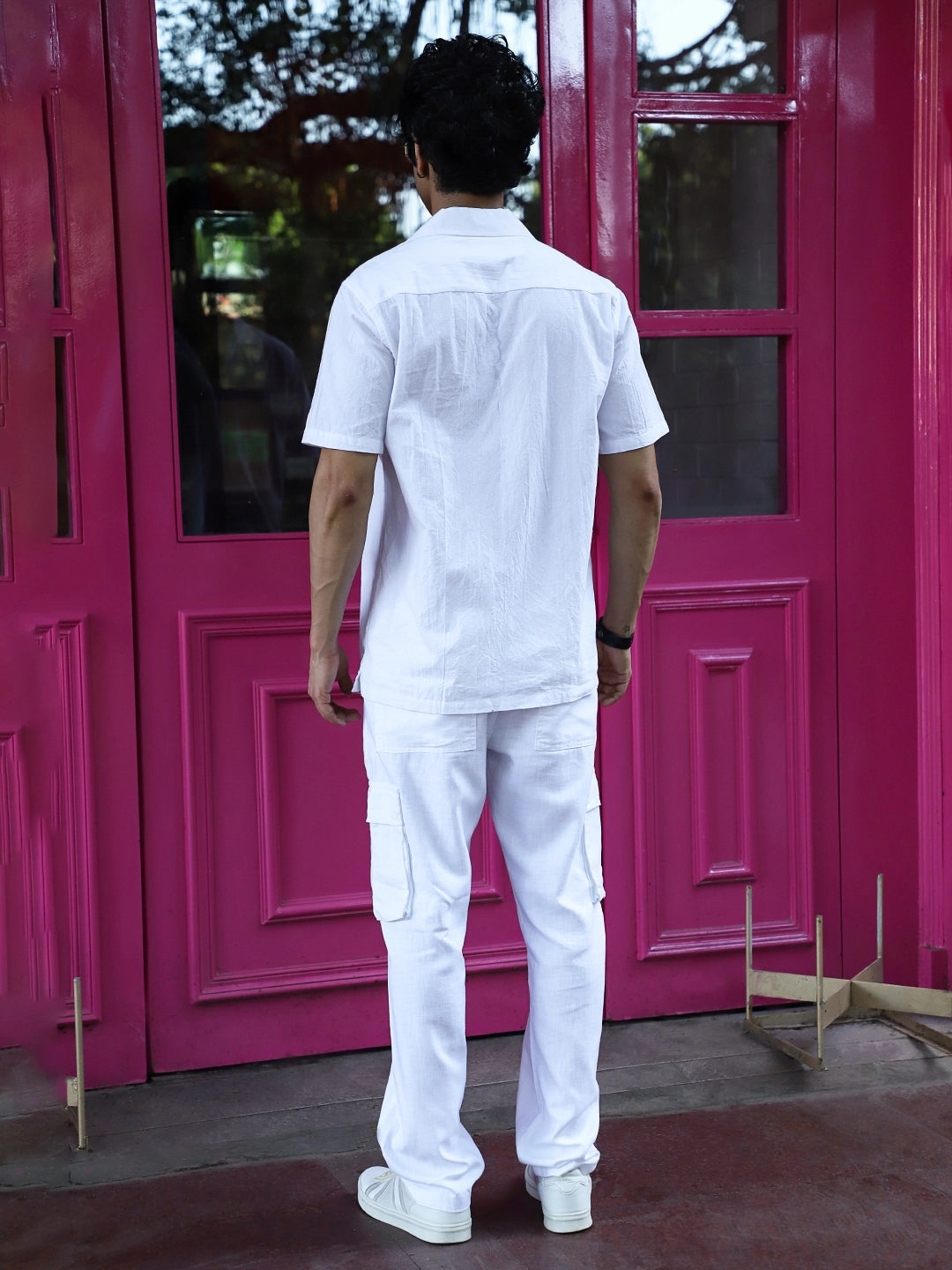 Label 11 White Linen Co Ord Set