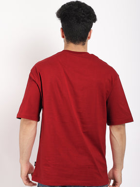 Adrenaline Rush Red Oversized T-Shirt