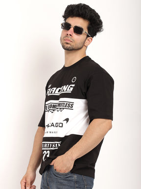 Adrenaline Rush Black Oversized T-Shirt