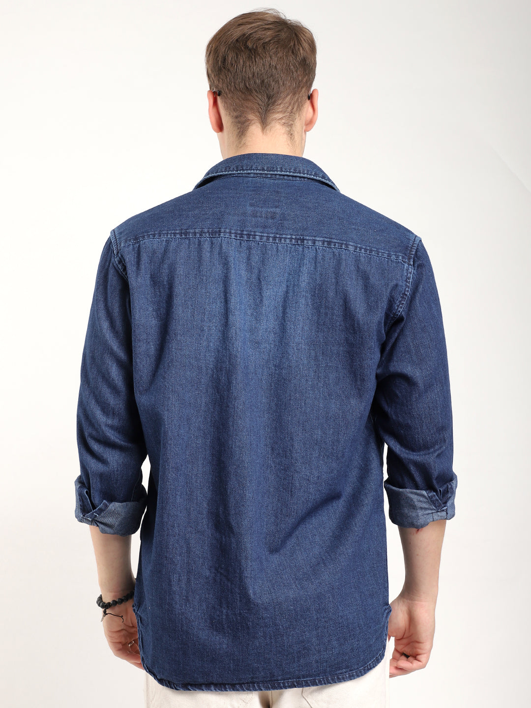 Storm Dark Navy Full Sleeve Denim Shirt