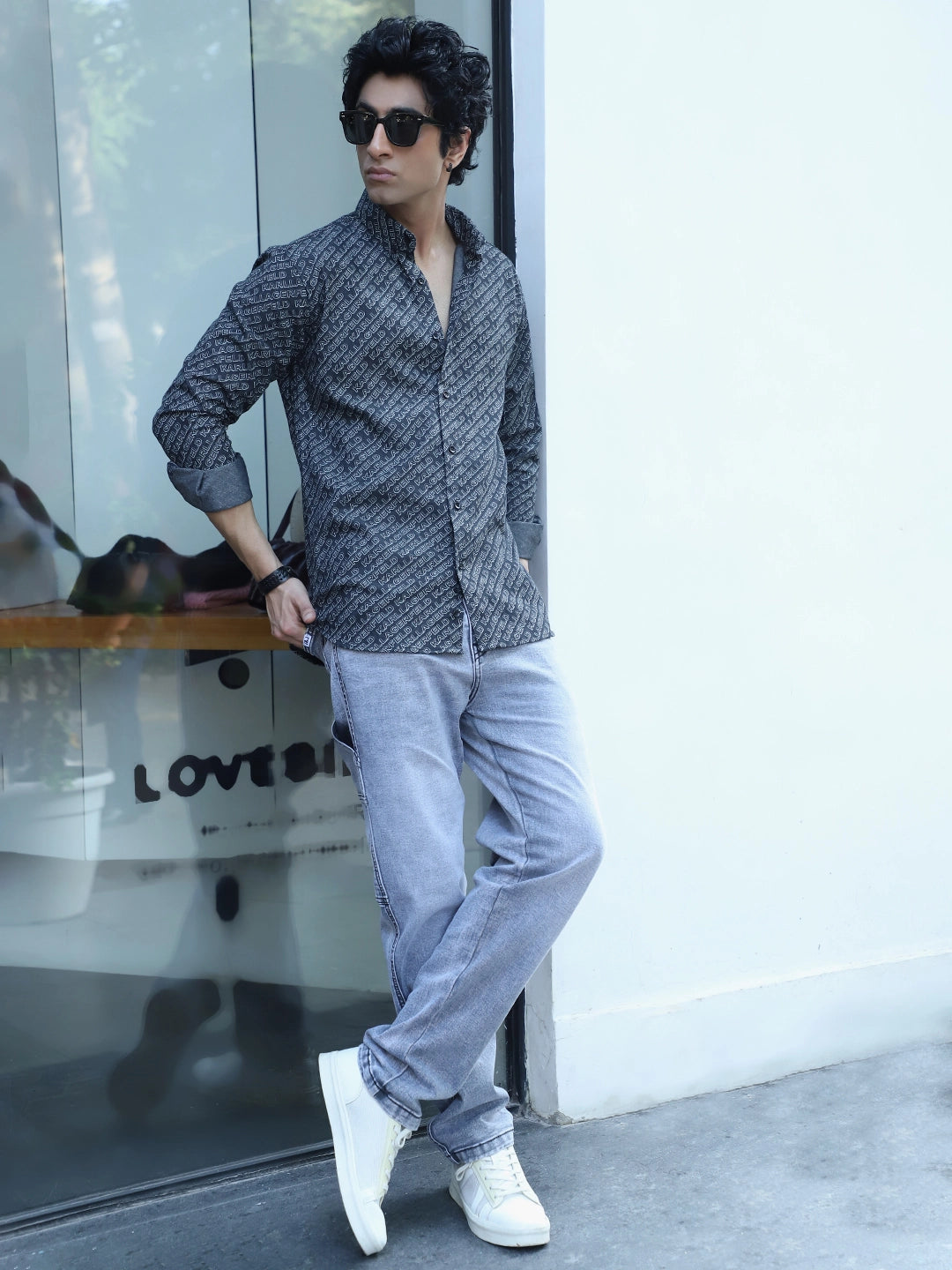 Borough Lane Light Grey Denim Jeans