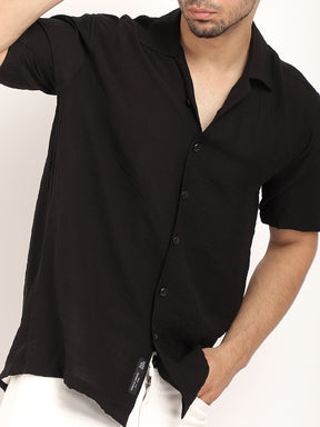 Midnight Command Black Plain Shirt