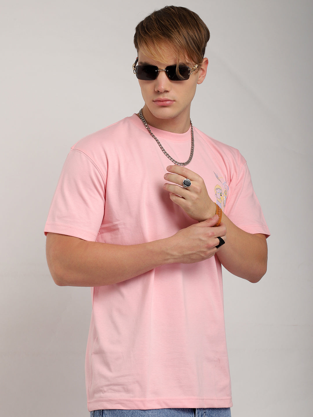 Aura Pink Oversized T-Shirt