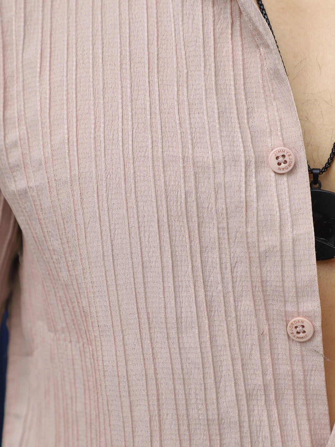 Lush Dusty Peach Half Sleeve Shirt