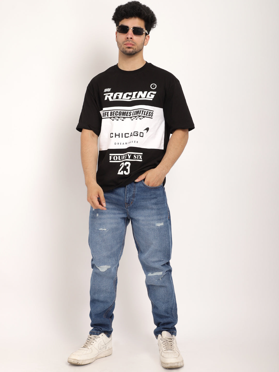 Marble Mist Blue Denim Jeans