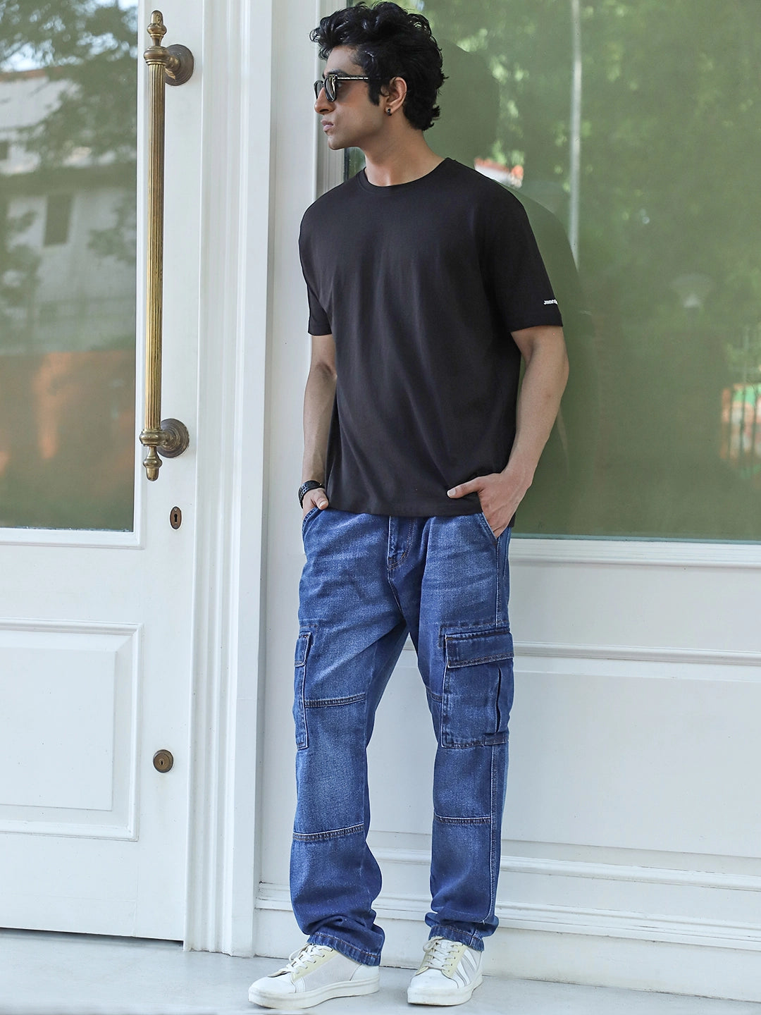 Twilight Fade Blue Denim Cargo