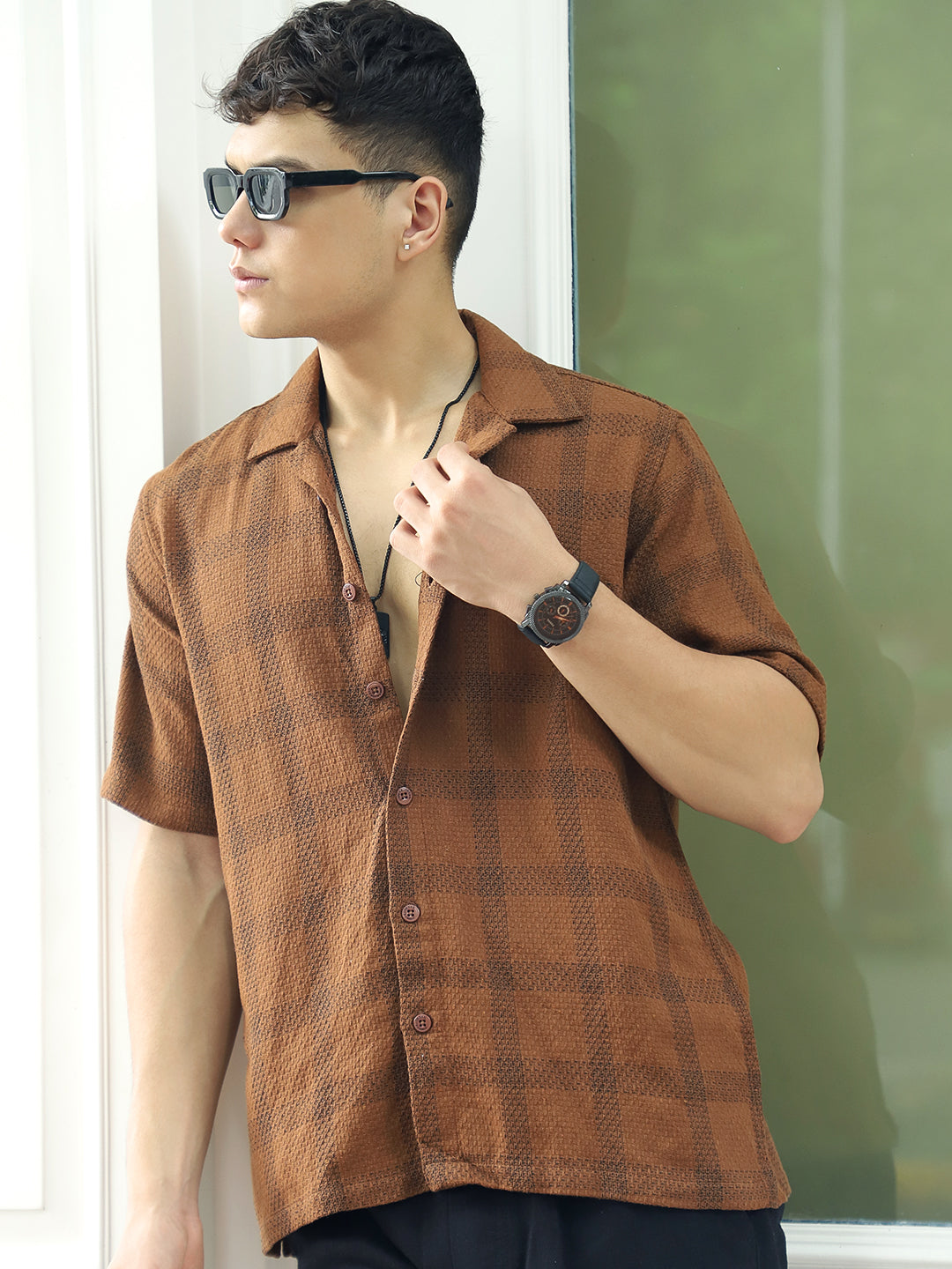 Sunbound Brown Check Shirt