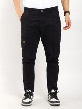 Royal Shades Black Cotton Cargo