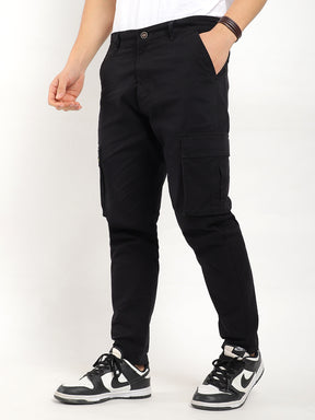 Royal Shades Black Cotton Cargo