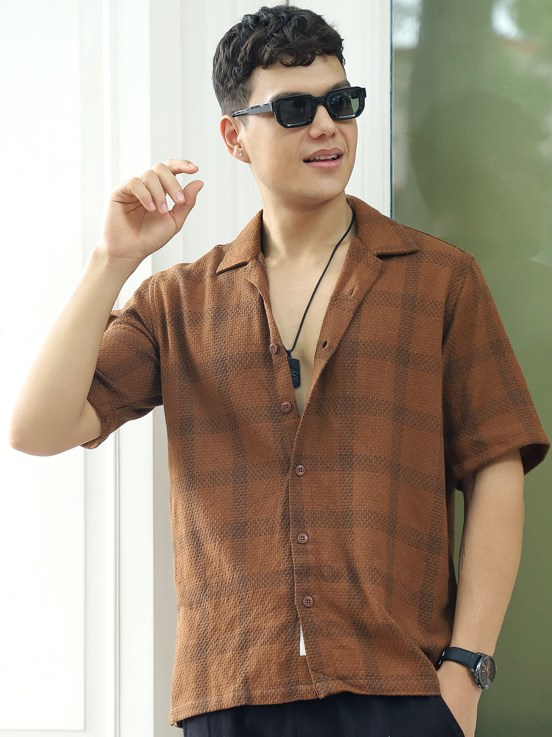 Sunbound Brown Check Shirt