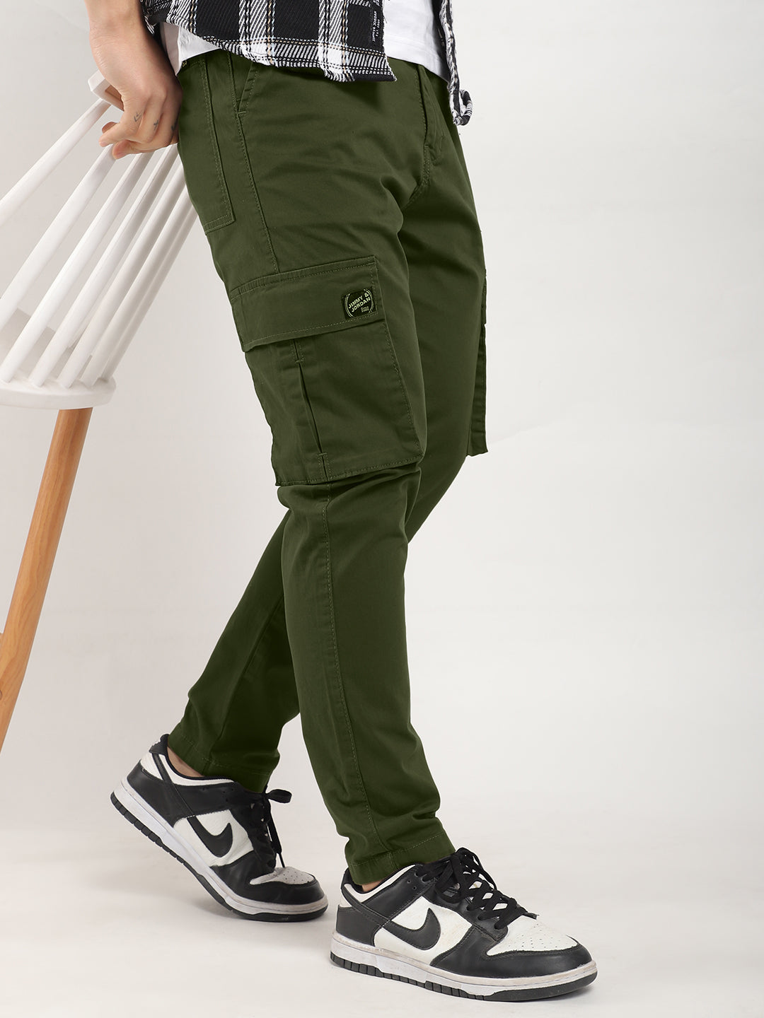 Royal Shades Olive Green Cotton Cargo