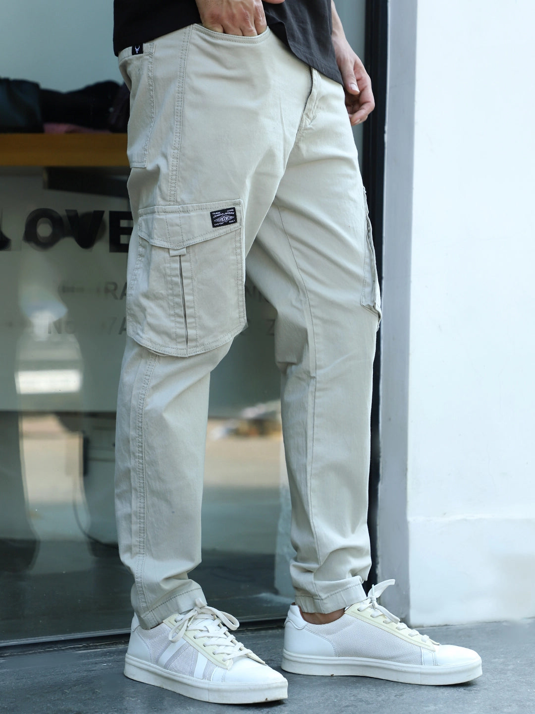 Bentley Duo Light Grey Cotton Cargo