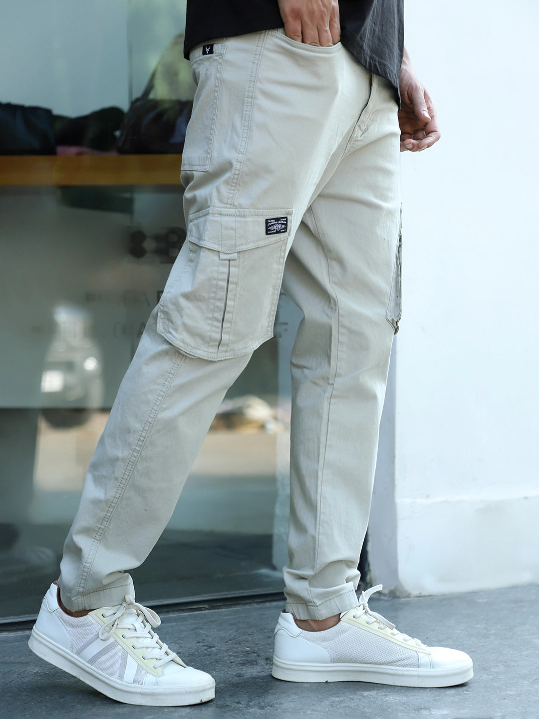 Bentley Duo Light Grey Cotton Cargo