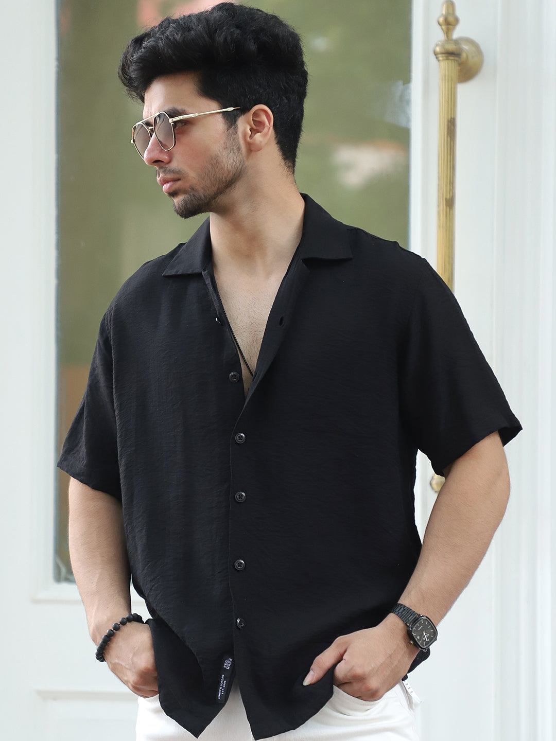 Midnight Command Black Plain Shirt