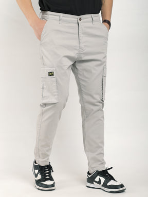 Royal Shades Light Grey Cotton Cargo