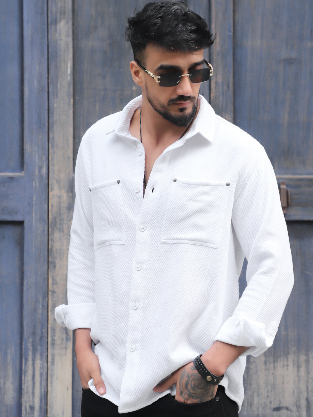 Ashridge White Full Sleeve Shirt