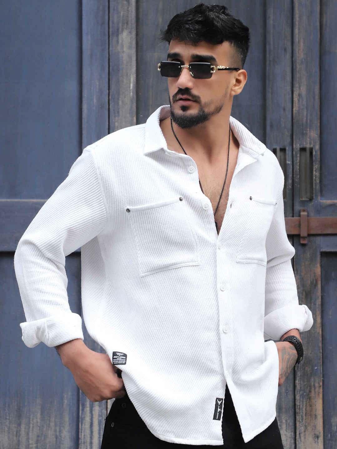 Ashridge White Full Sleeve Shirt