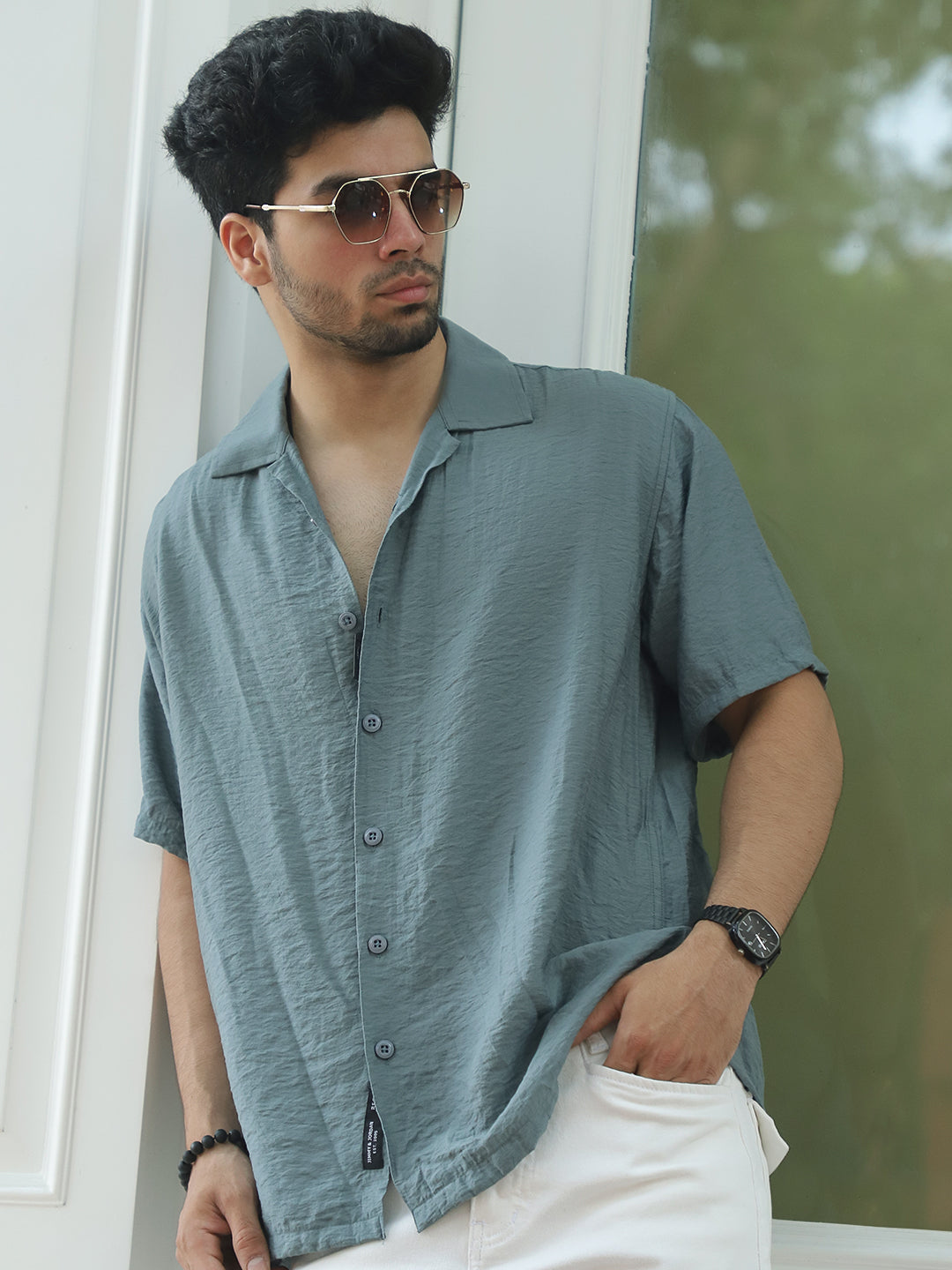 Midnight Command Shamrock Green Plain Shirt
