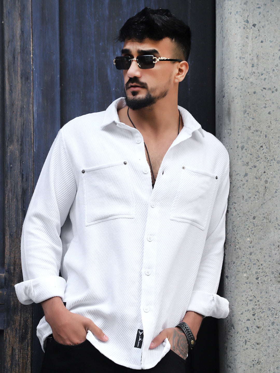 Ashridge White Full Sleeve Shirt