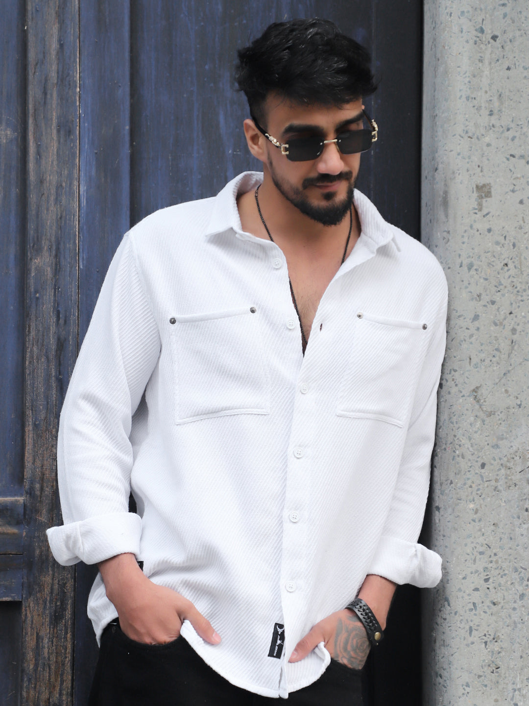 Ashridge White Full Sleeve Shirt