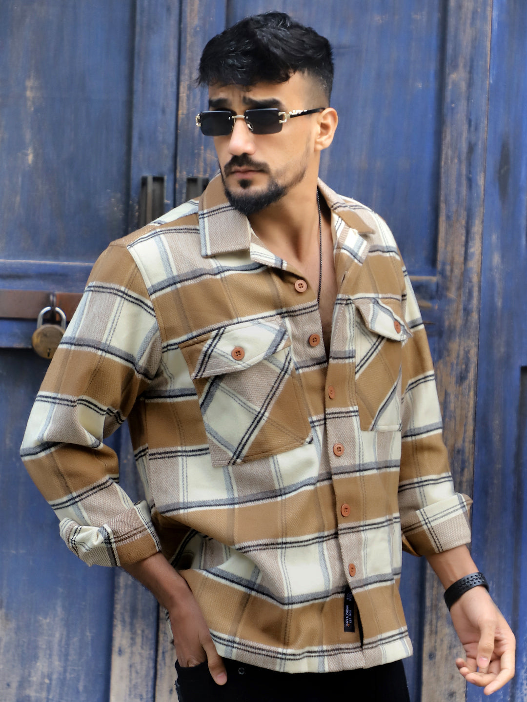 Northfield Classic Brown Check Shacket