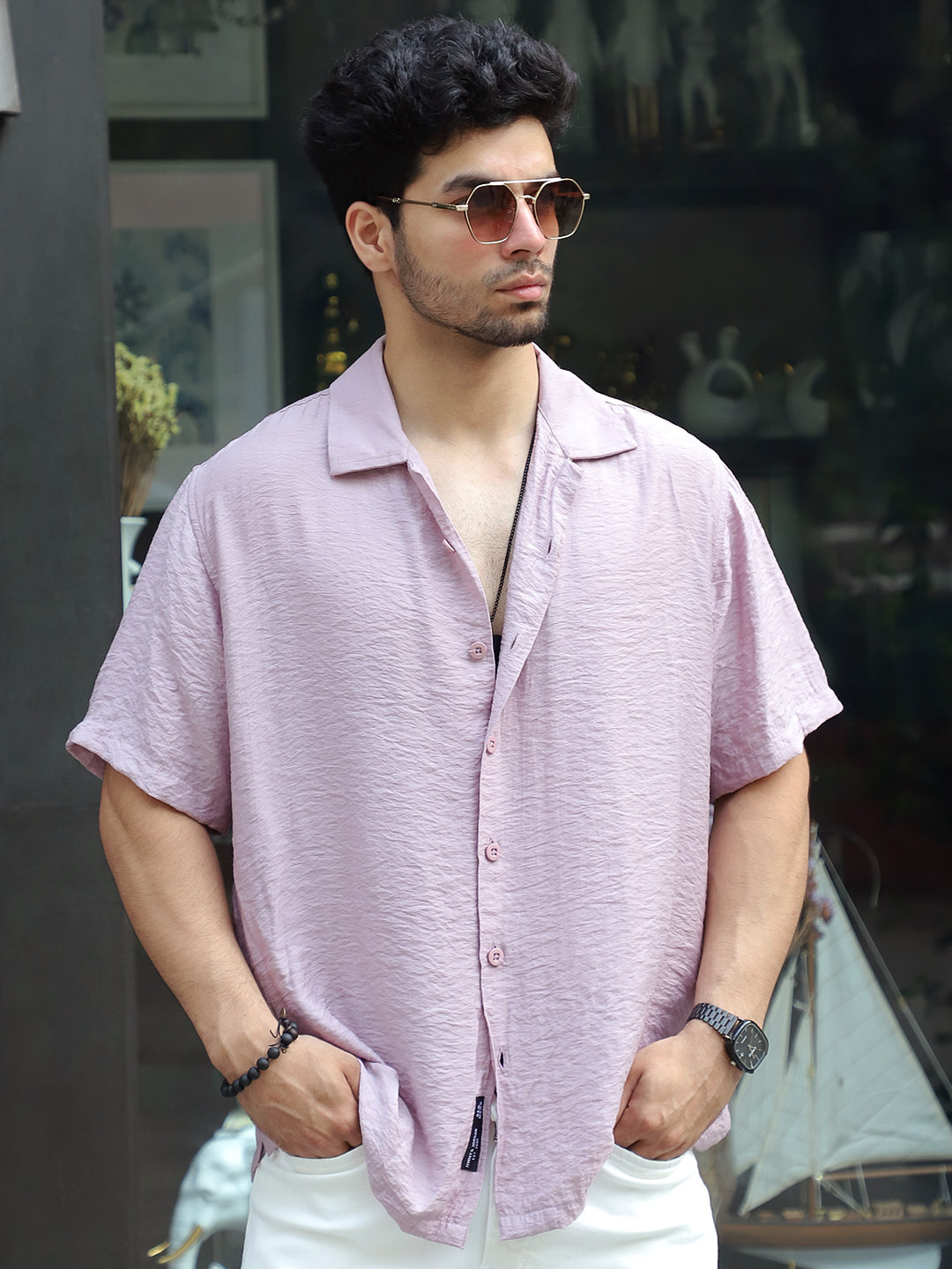 Midnight Command Orchid Plain Shirt