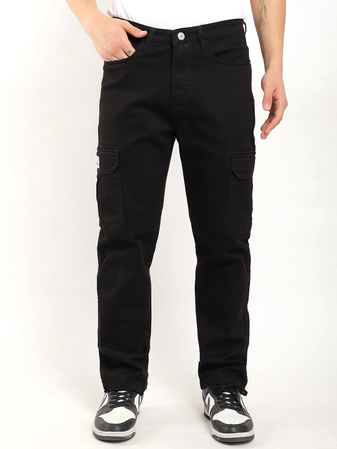 Zoom Black Denim Cargo