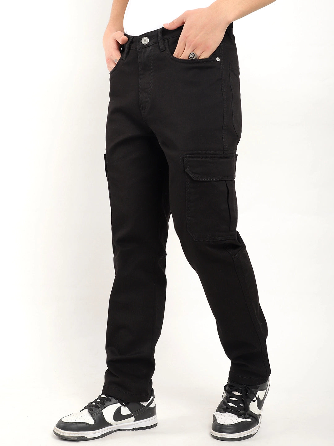 Zoom Black Denim Cargo