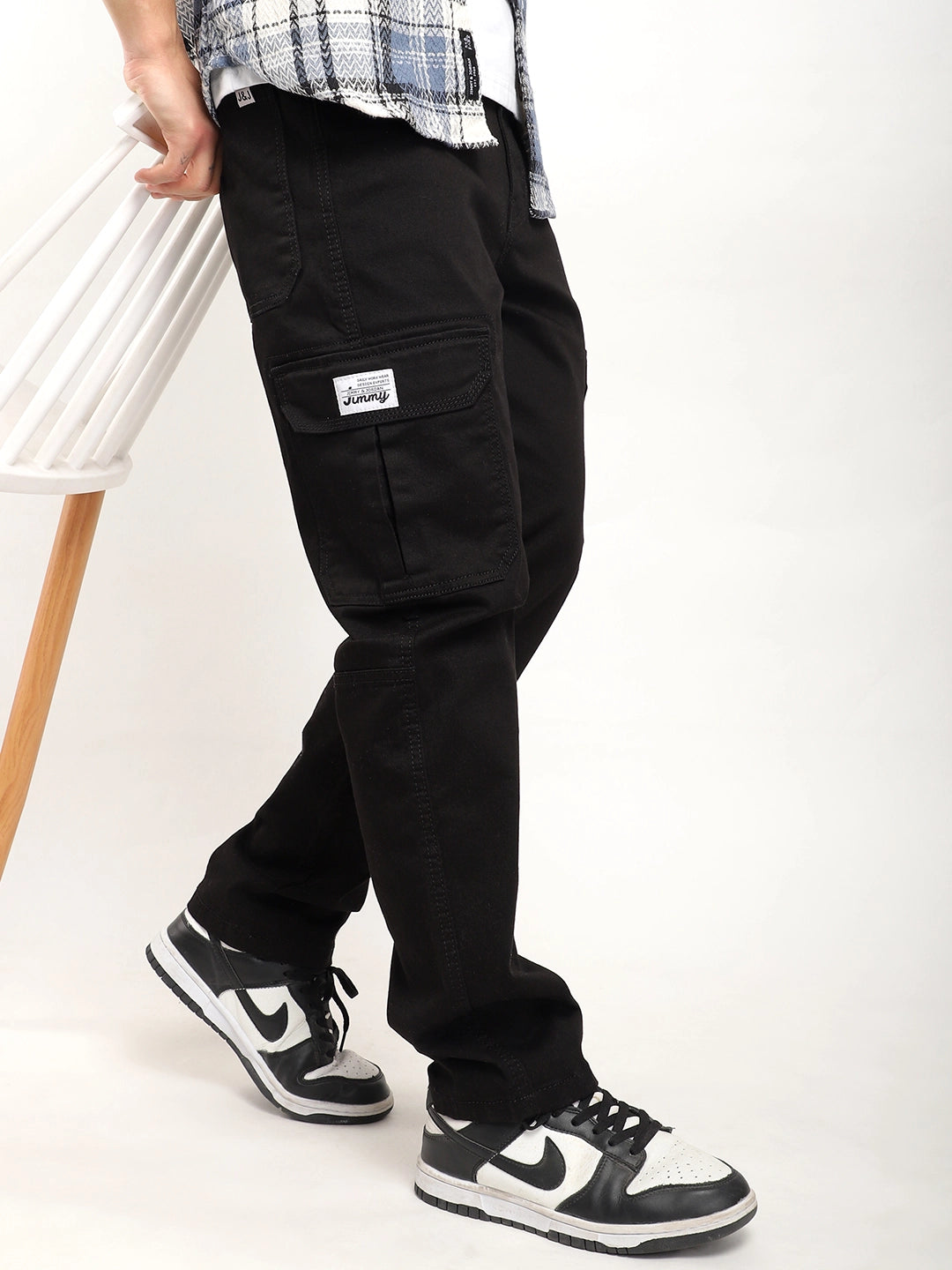 Zoom Black Denim Cargo