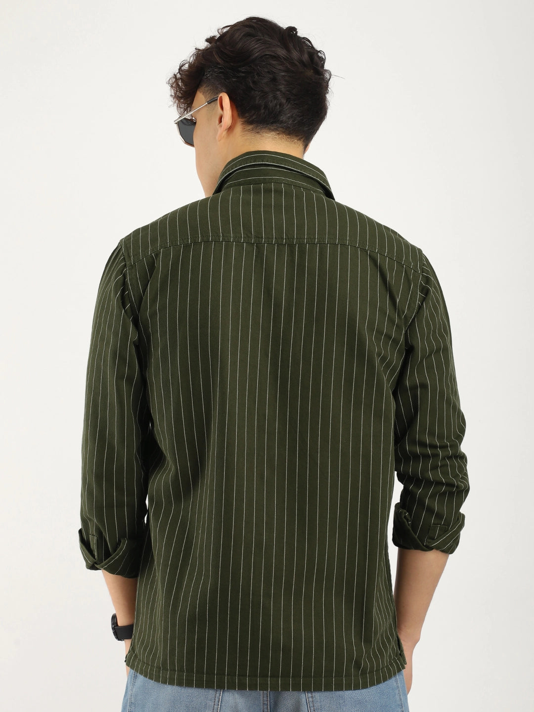 Denim Dark Green Full Sleeve Shirt