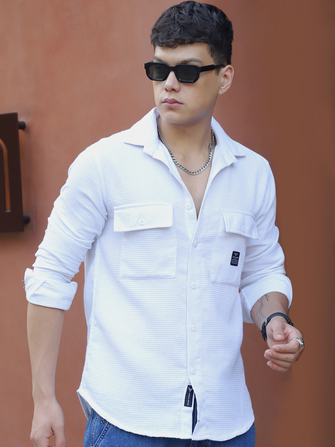 British Vintage White Full Sleeve Shirt