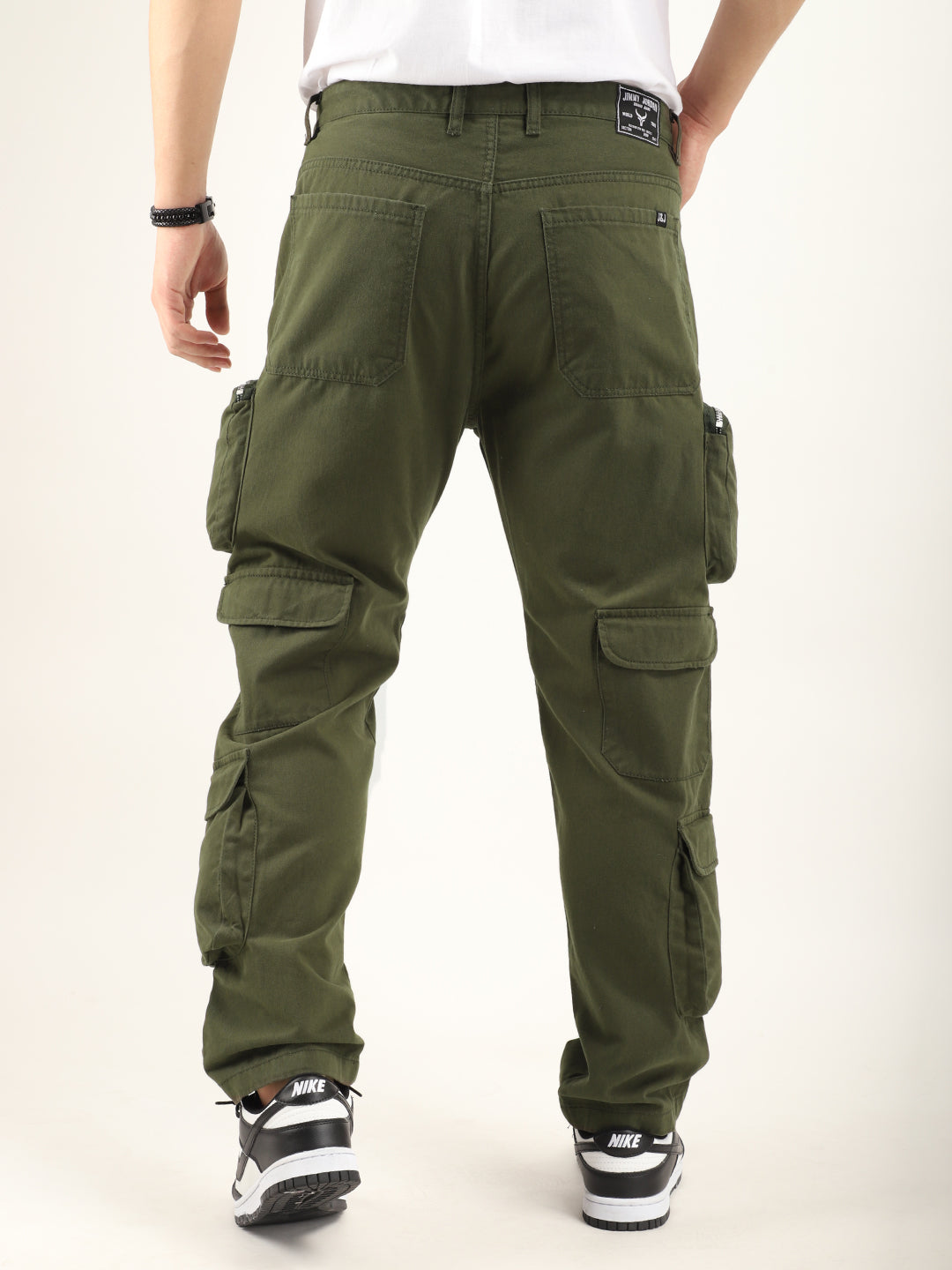 Boombox Olive Green Baggy fit Cargo