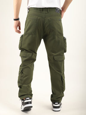 Boombox Olive Green Baggy fit Cargo