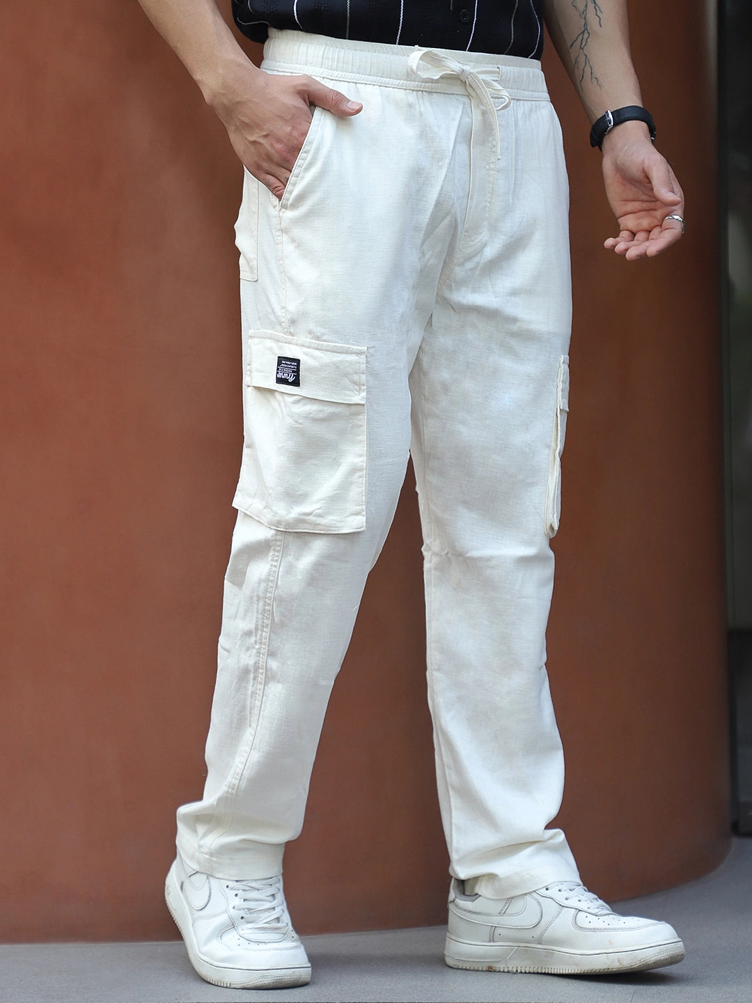 Desert Cream Linen Cargo