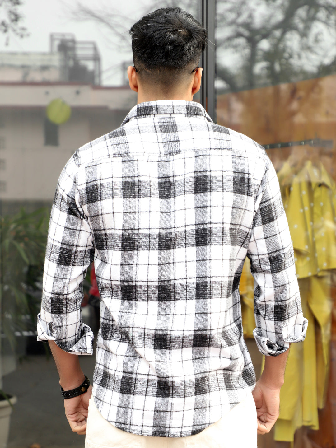 Thunderbird Black Check Full Sleeve Shirt