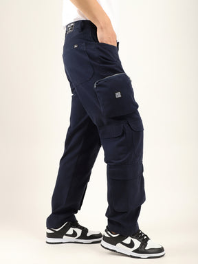 Boombox Navy Blue Cotton Cargo