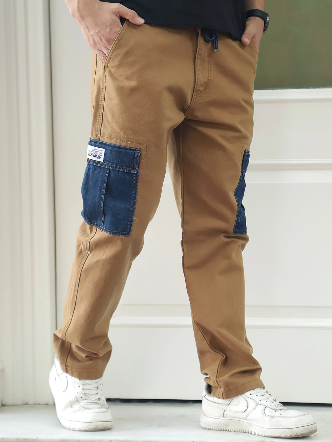Toughcraft Caramel Brown Denim Cargo