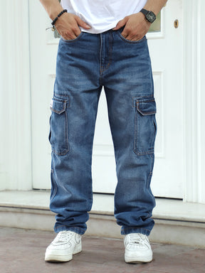 Nightline Cobalt  Blue Denim Cargo