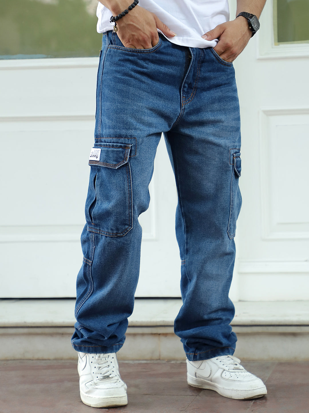 Zoom Blue Denim Cargo