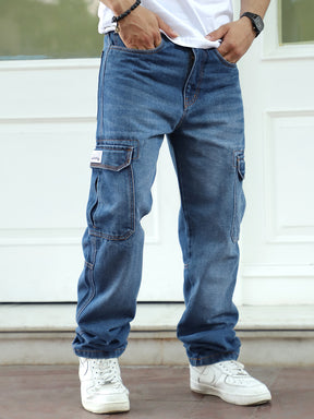 Nightline Cobalt  Blue Denim Cargo