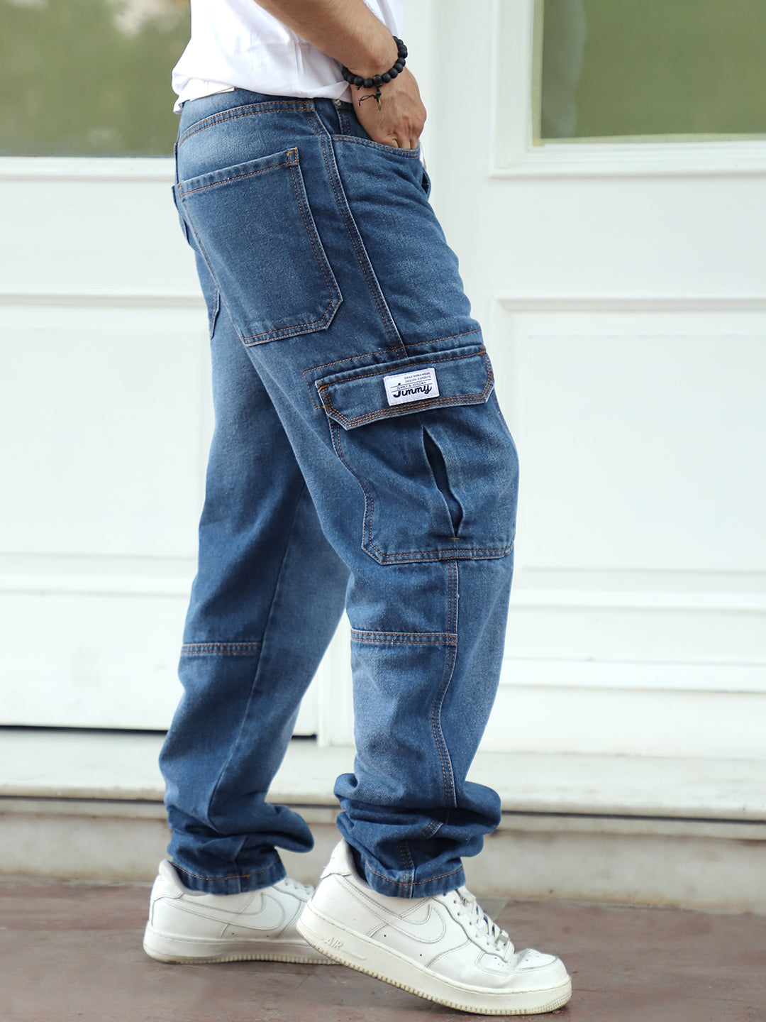 Nightline Cobalt  Blue Denim Cargo