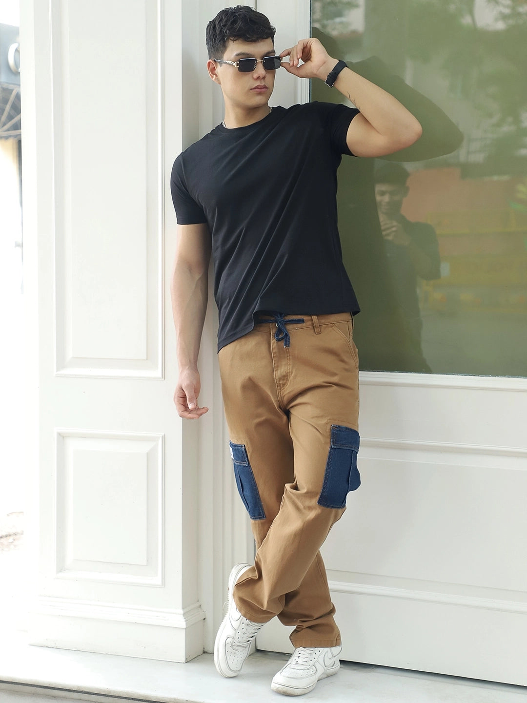 Toughcraft Caramel Brown Denim Cargo