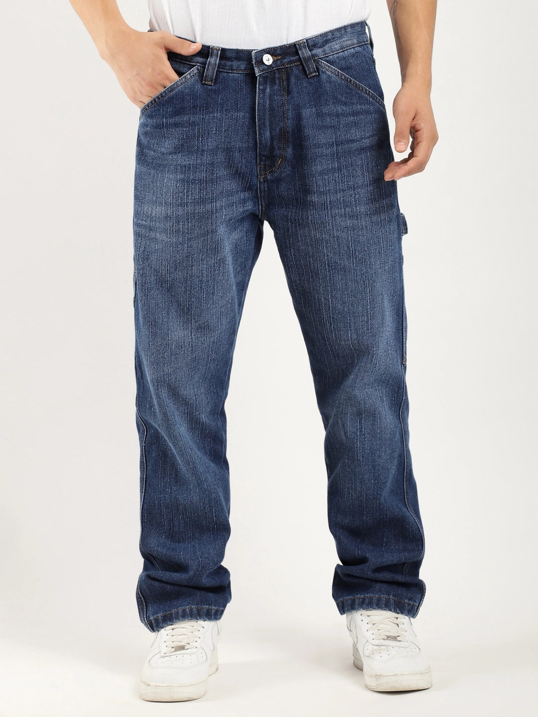 Dalston Drift Dark Blue Denim Cargo