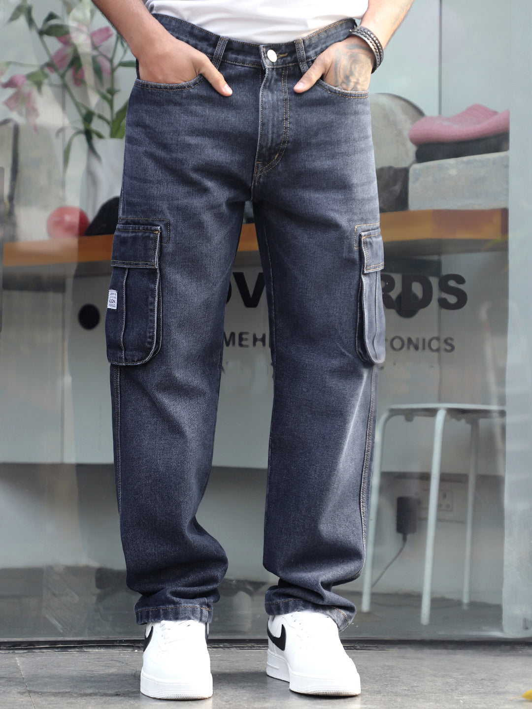 Driftwood Midnight Dark Blue Denim Cargo